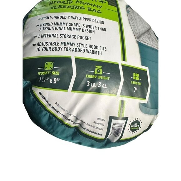 Quest Recreational Mummy Clean Sleeping Bag Youth Size - Picture 4 of 4